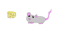 mouse with cheese 2d animation short