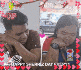 a picture of a man and a woman with the words happy sherriz day every 1