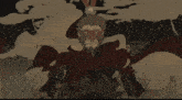 a drawing of a monkey with a cape holding a stick