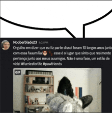 a screenshot of a tweet by nooberblade23 at 9:02 pm