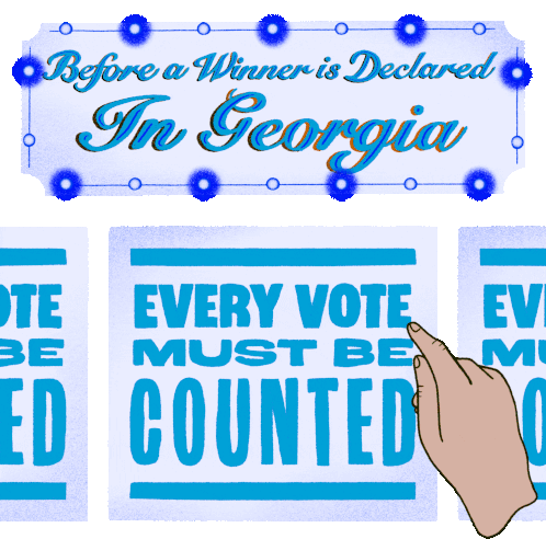 Count Every Vote Every Vote Counts Sticker - Count Every Vote Every Vote Counts Georgia Stickers