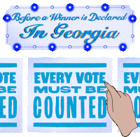 Count Every Vote Every Vote Counts Sticker - Count Every Vote Every Vote Counts Georgia Stickers