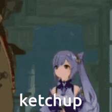 Ketchup Keqing GIF - Ketchup Keqing Genshin GIFs