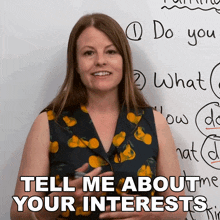 Tell Me About Your Interests Emma GIF
