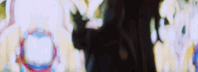 a blurry picture of a person 's face with a circle in the middle of it