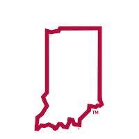 a logo for the indiana hoosiers with a tm on the bottom
