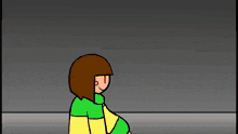 a cartoon of a skeleton wearing a blue and red hoodie
