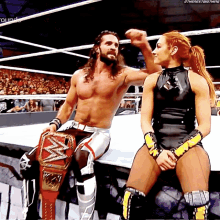 Seth Rollins Becky Lynch GIF - Seth Rollins Becky Lynch Wwe GIFs