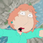 a cartoon of a person falling into a body of water