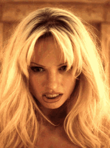 Lily James Pamela Anderson GIF - Lily James Pamela Anderson Staring GIFs
