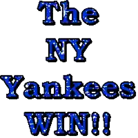 a sign that says " the ny yankees win "