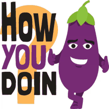 how you doin eggplant life joypixels eggplant how are you