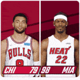 Chicago Bulls (79) Vs. Miami Heat (98) Third-fourth Period Break GIF - Nba Basketball Nba 2021 GIFs