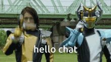 Hello Chat Go Busters GIF - Hello Chat Go Busters Super Sentai GIFs