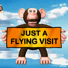 Just A Flying Visit A Quick Visit GIF