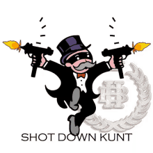 Monopoly Man Gunshot GIF - Monopoly Man Gunshot Bbhb GIFs
