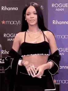 When Someone Calls You Cute GIF - Rihanna Happy Smile GIFs