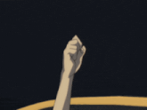 a close up of a man 's face in a cartoon style