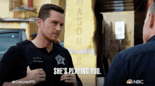 Shes Playing You Jay Halstead GIF - Shes Playing You Jay Halstead Chicago Pd GIFs