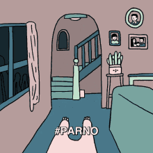 Haunted House Parno GIF - Parno Stairs Dark GIFs