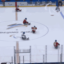 goal czech republic team hockey beijing2022winter paralympics fast break