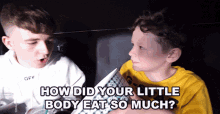 How Did Your Little Body Eat So Much Adam B GIF - How Did Your Little Body Eat So Much Adam B Adambyt GIFs