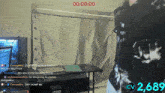 a screenshot of a twitch stream with the number 2,689 on it