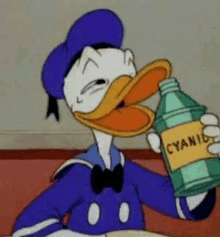 Donald Duck Cyanide GIF - Donald Duck Cyanide GIFs
