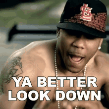Ya Better Look Down Nelly GIF - Ya Better Look Down Nelly Stepped On My Jz Song GIFs
