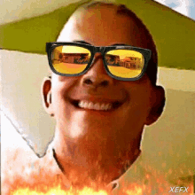 so hot burning fire smile selfie