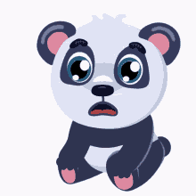 Panda Tired GIF - Panda Tired Shocked GIFs