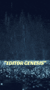 a poster for editor genesis shows a woman in the rain