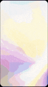 a colorful painting with a white circle in the center