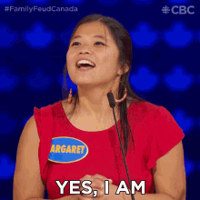 Yes I Am Margaret GIF - Yes I Am Margaret Family Feud Canada GIFs