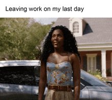 Leaving Work On My Last Day Jessica GIF - Leaving Work On My Last Day Jessica Dewanda Wise GIFs