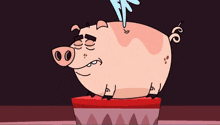 Johnny Test Pig Flying GIF - Johnny Test Pig Flying When Pigs Fly GIFs