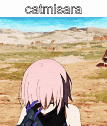 a picture of a girl with the name catmisara on the top