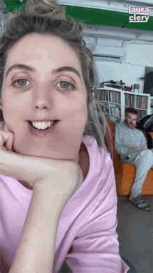 Smiling Laura Clery GIF - Smiling Laura Clery Stephen Hilton GIFs