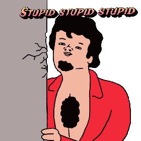 Stupidstupidstupid Im Stupid Sticker - Stupidstupidstupid Stupid Im Stupid Stickers