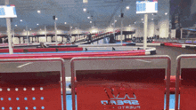 a race track with a sign that says 2beel