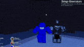 a screenshot of a game that says setup generators on the top