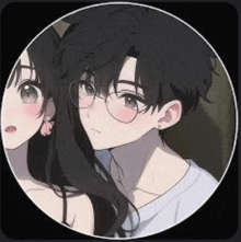 a boy and a girl are standing next to each other .