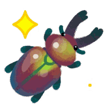 happy excited yay sparkle beetle
