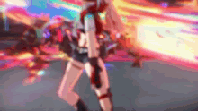 a blurry picture of a person in a video game holding a gun .