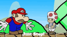 Mario Just Stop GIF - Mario Just Stop Stop GIFs