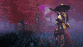 a man in a costume holding a gun in a field