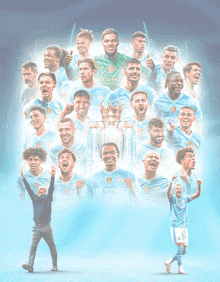 Champions Manchester City GIF - Champions Manchester City 4 In A Row GIFs