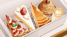 Anime Dessert Cakes GIF