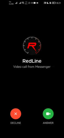 a screen shot of a redline video call