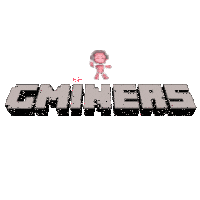 a logo for gminers with a monkey on top of it